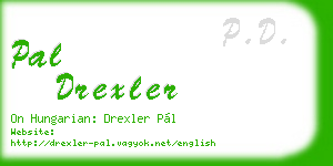 pal drexler business card
